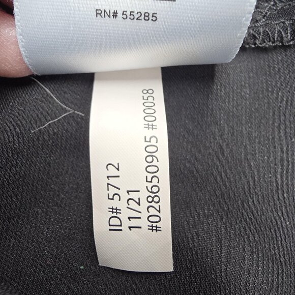 Express Shirt Womens XL Black Button Front Long Sleeve Tunic Pleated Shoulder - Picture 9 of 11